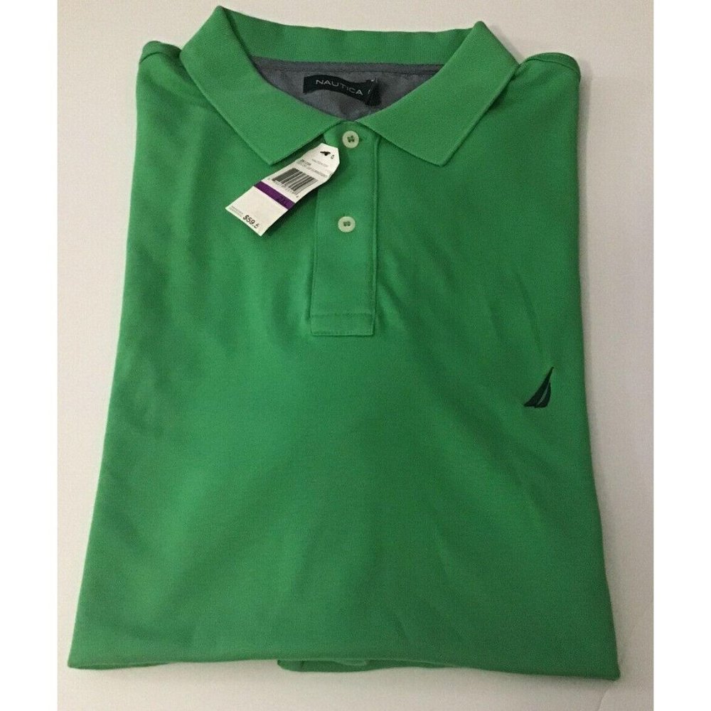NAUTICA Men's Green Golf Polo Shirt Size 2XL XXL